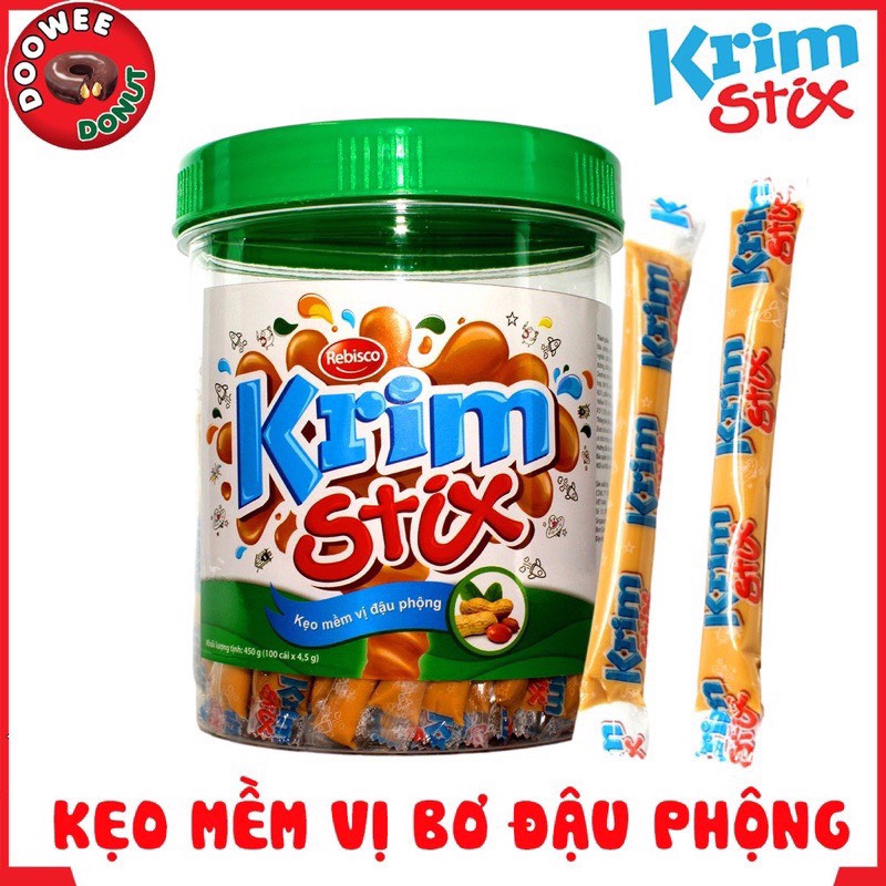 Rebisco Kẹo Mềm Krim Stix Vị Phô Mai (Hộp 100 cái x 4.5g)