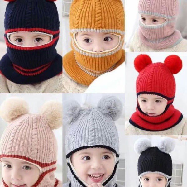 Mũ Len Ninja Ấm Áp Cho Bé Cao Cấp