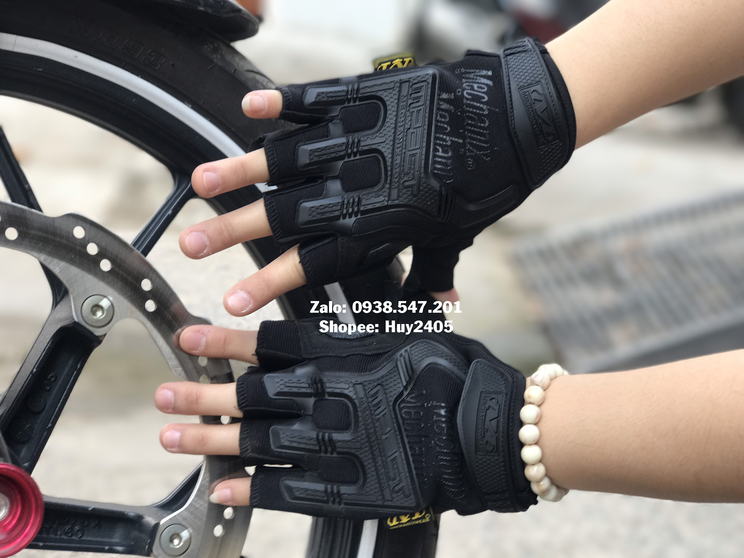 [HCM]Găng tay xe máy Mechannix hở ngón