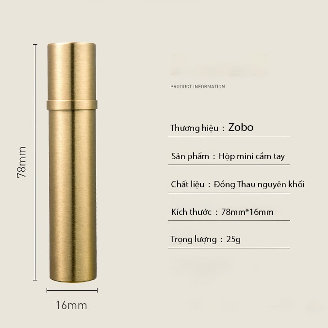 Hộp đồng mini Zobo
