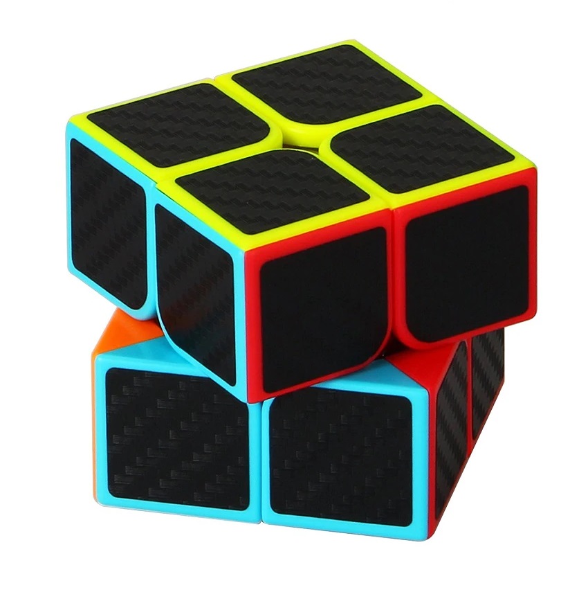 Rubik 2x2 Qiyi carbon - đồ chơi rubik 2 tầng lập phương phát triển IQ