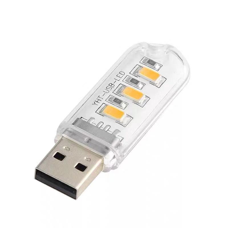 Thanh đèn mini 3 Led cắm cổng USB tiện dụng - Sáng trắng