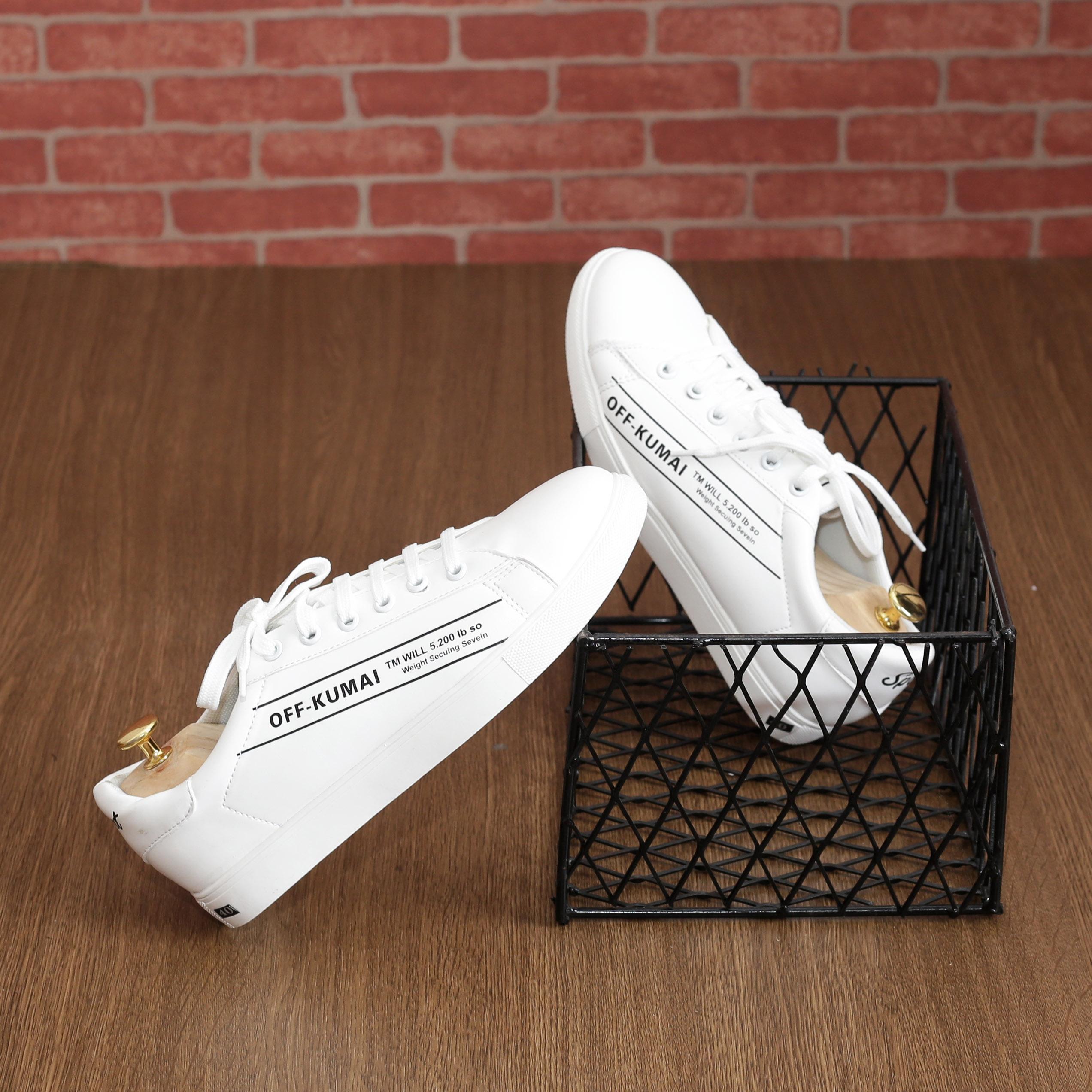 GIày sneaker nam, giày nam thể thao 2019 (trắng)