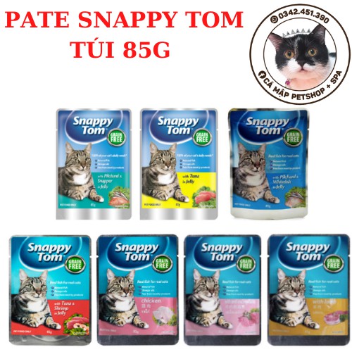 Pate cho mèo SnappyTom, Pate Snappy Tom cho mèo gói 85gr