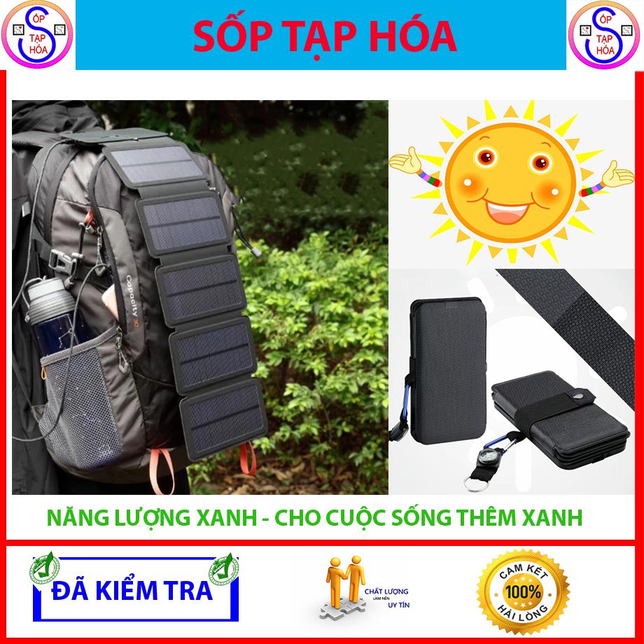 Pin năng lượng mặt trời Jettos kết hợp La bàn- 4 tấm Pin năng lượng mặt trời - Hàng xịn, không bán hàng dỏm - Năng lượng cho dã ngoại.