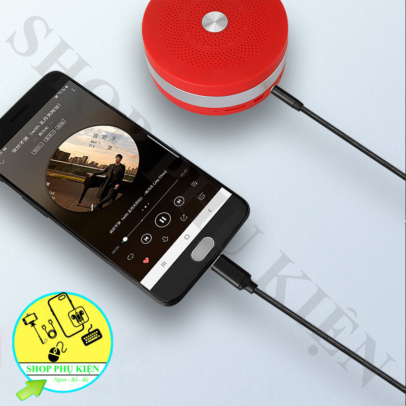 Jack Chuyển Đổi Type-C Sang Stereo 3.5 Dài 1 Mét