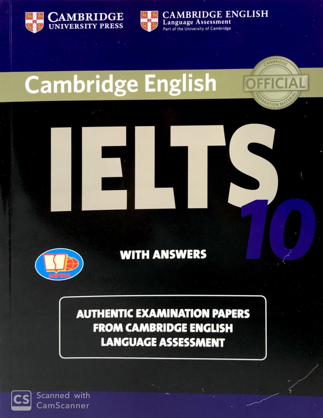 Sách Fahasa - Cambridge IELTS 10 With Answers (Ngôn Ngữ Tiếng Anh)