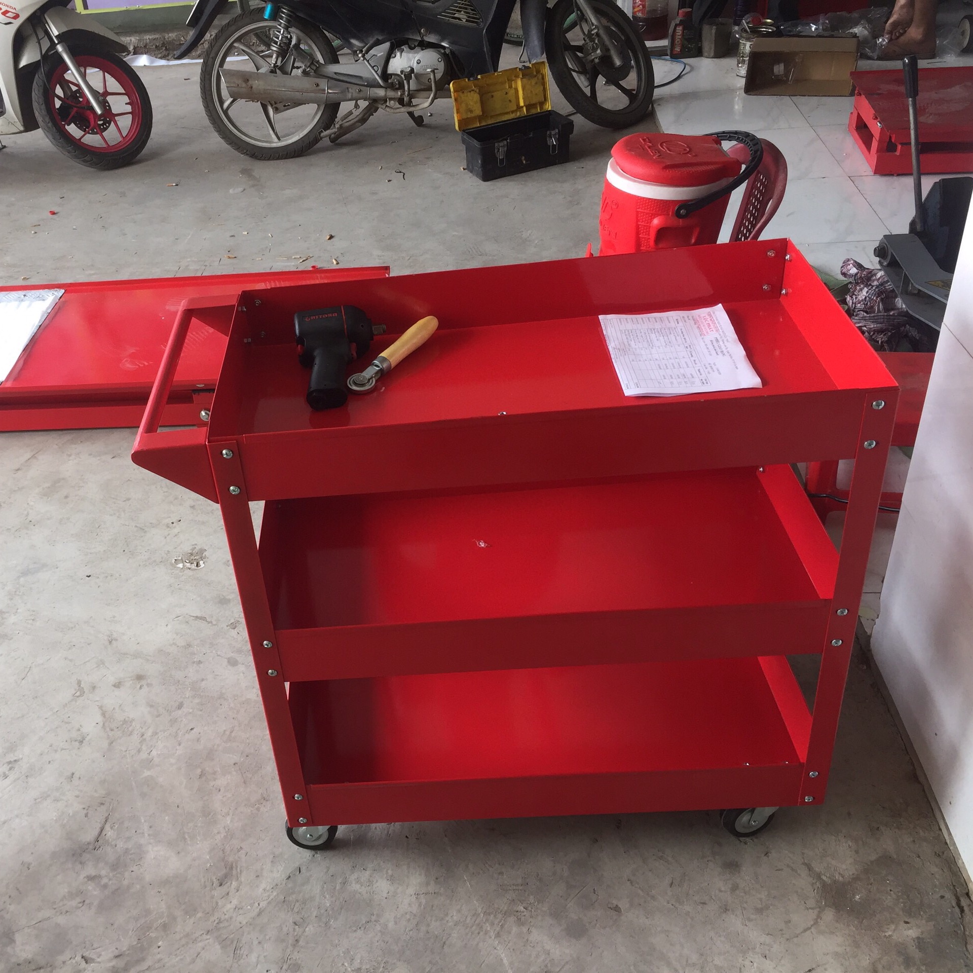 [HCM]XE ĐẨY ĐỒ NGHỀ 3 NGĂN XD3N