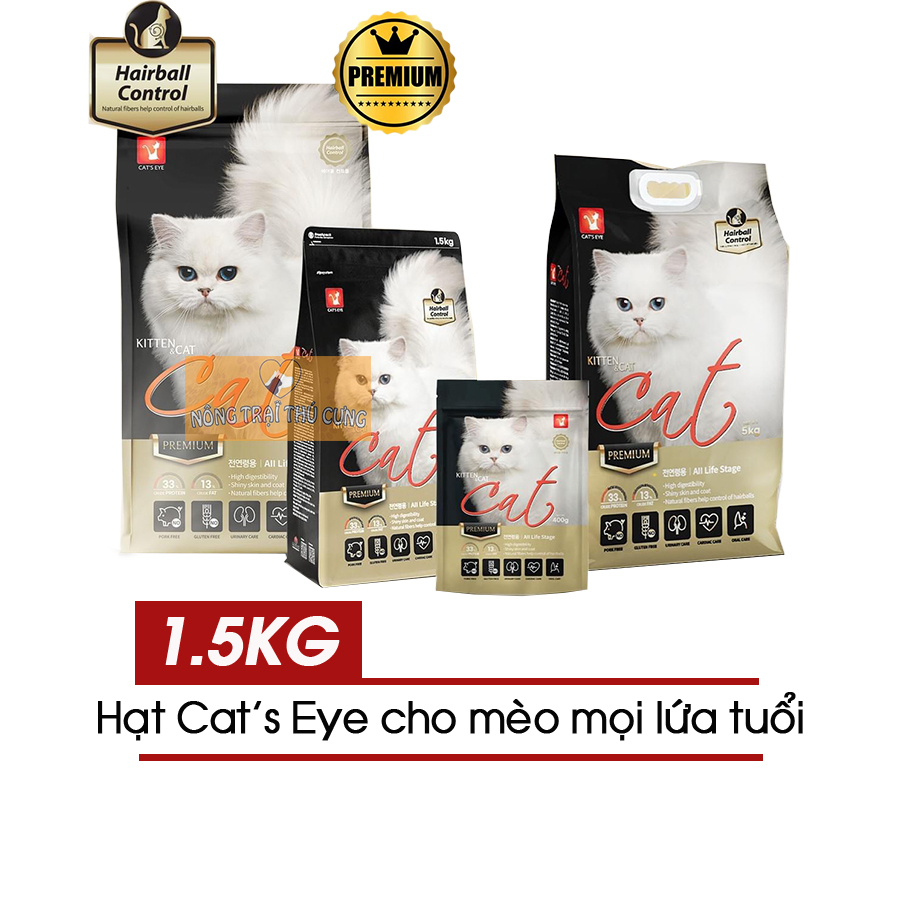 Hạt Cho Mèo Mọi Lứa Tuổi Cat's eye Premium (Hàn Quốc) - [Nông Trại Thú Cưng]
