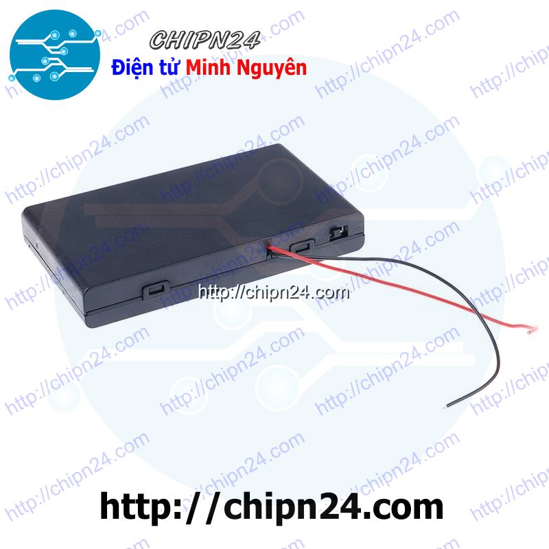 Hộp đế pin 8 viên aa