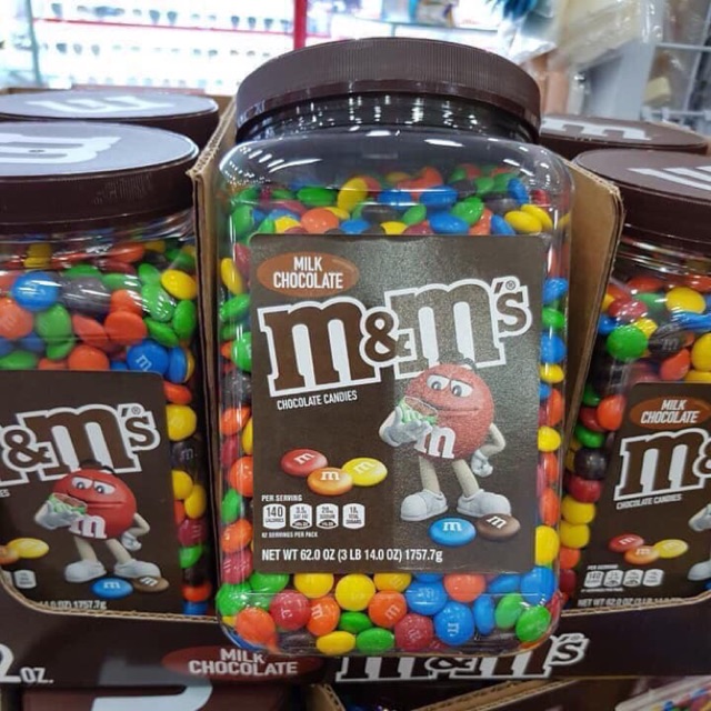 [Hủ 1.75KG] Kẹo Socola M&M Mỹ - Date T2/2024
