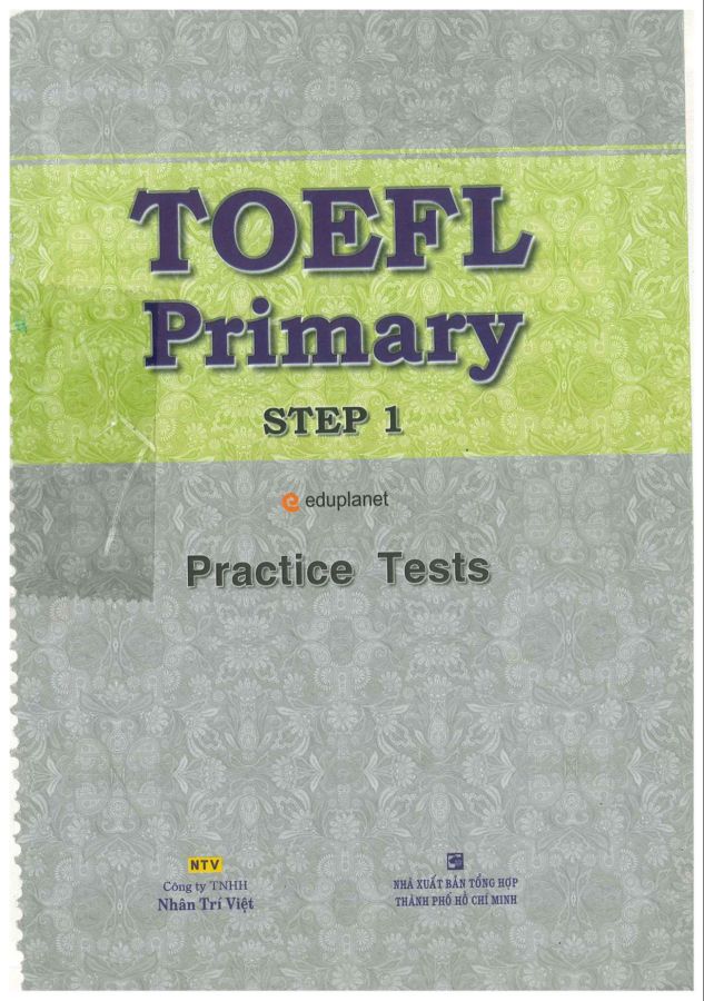 Sách - Toefl Primary Step 1+2 -  Tặng File nghe mp3( Bản đen trắng )
