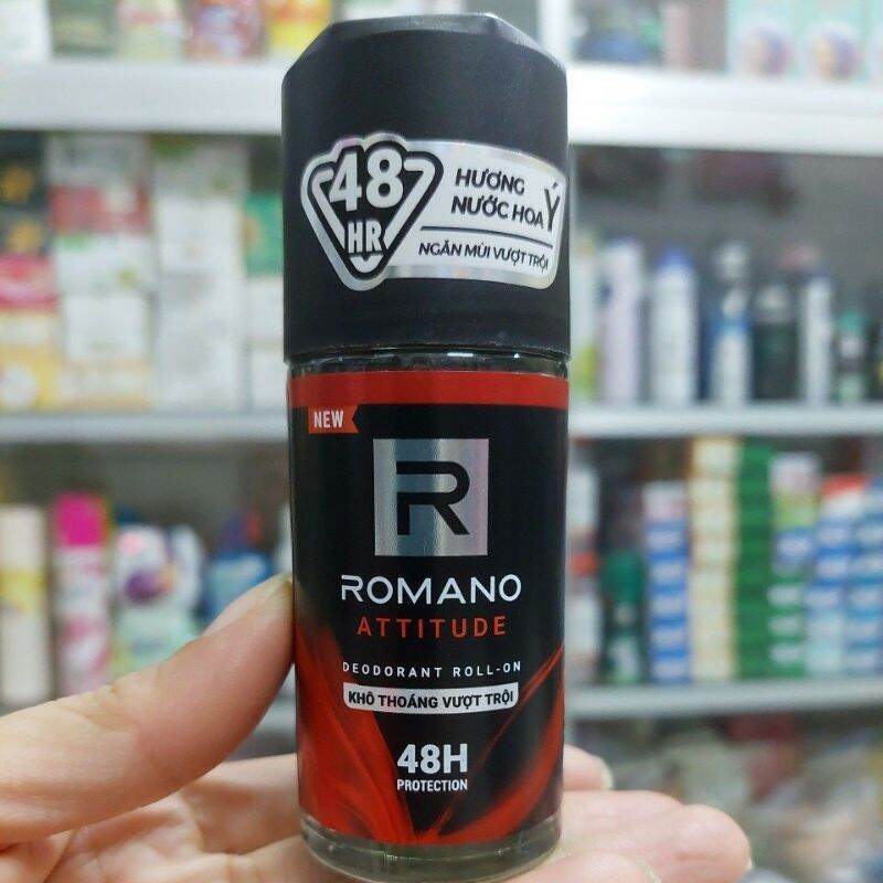 Chai Lăn nam ROMANO Attitude /Classic Deodorant Roll-on 50ml - Lăng nách nam