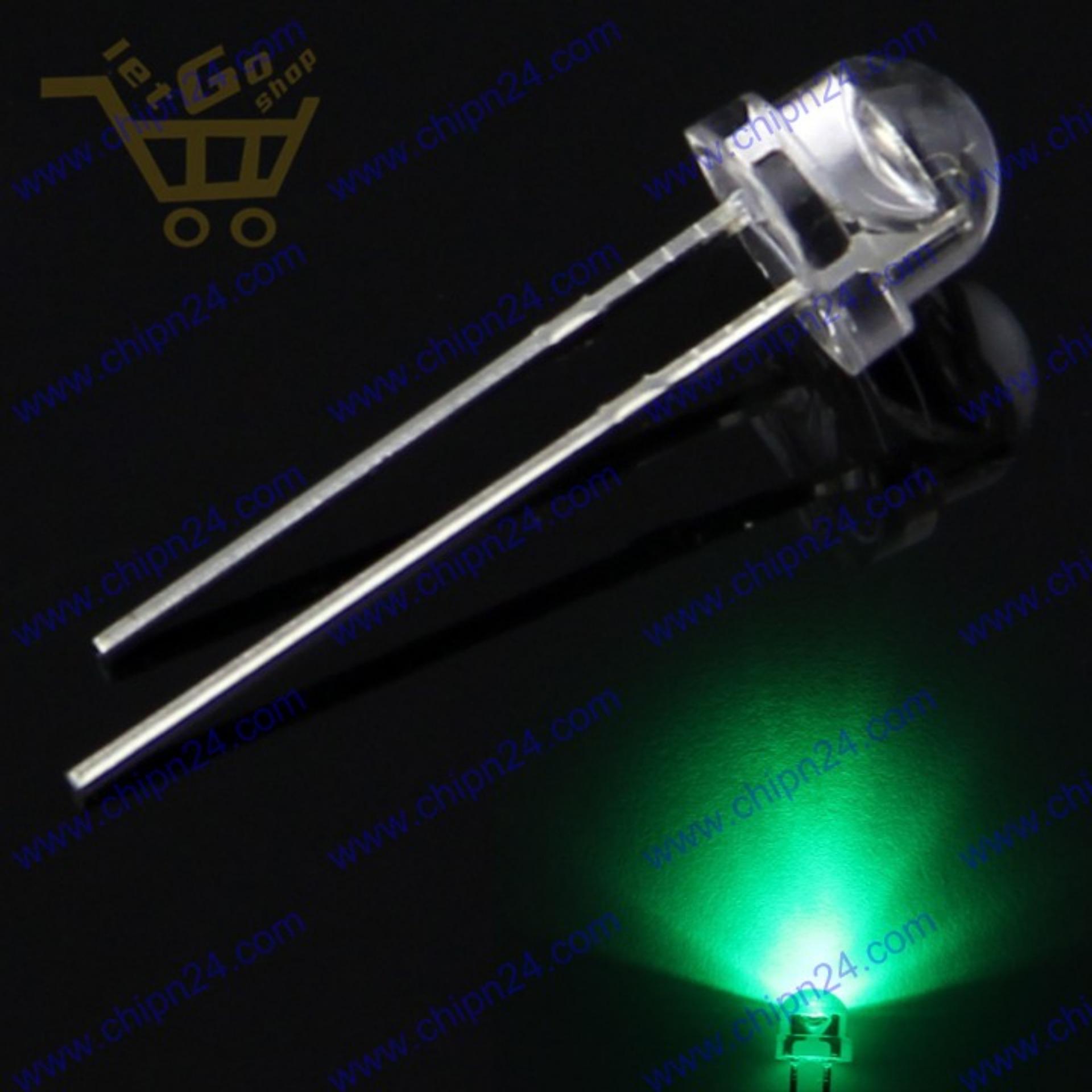 Led 5mm lùn màu xanh lá