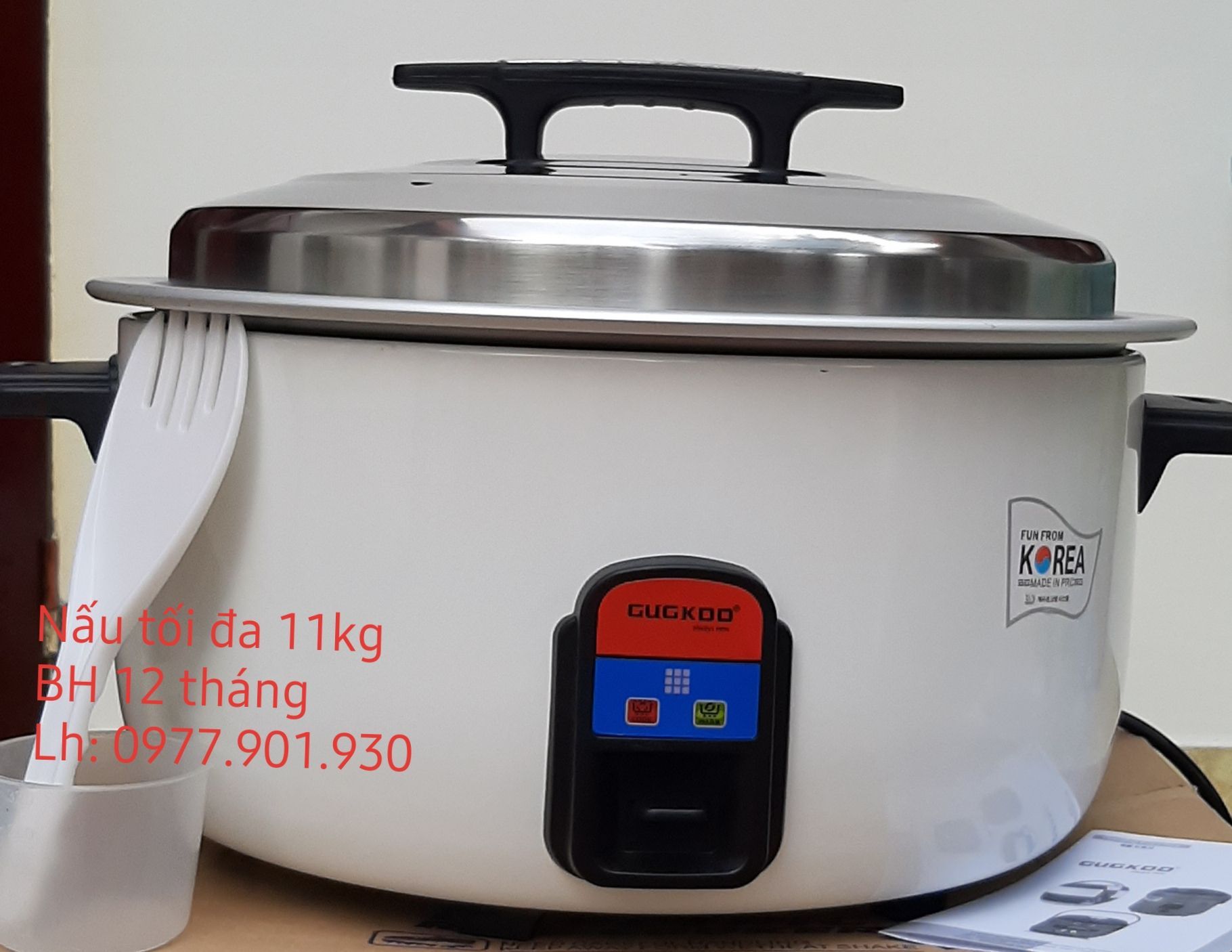 Nồi cơm điện công nghiệp cuckoo 45l hàn quốc, công suất 4500w bảo hành 12 tháng