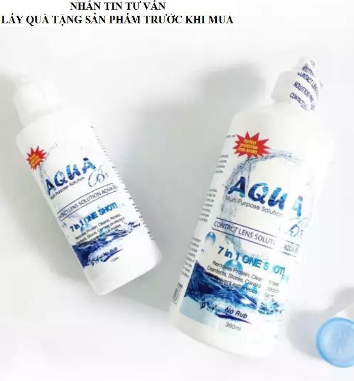 Nước Ngâm Lens Aqua Chai Lớn 360ml ( 4 chai )