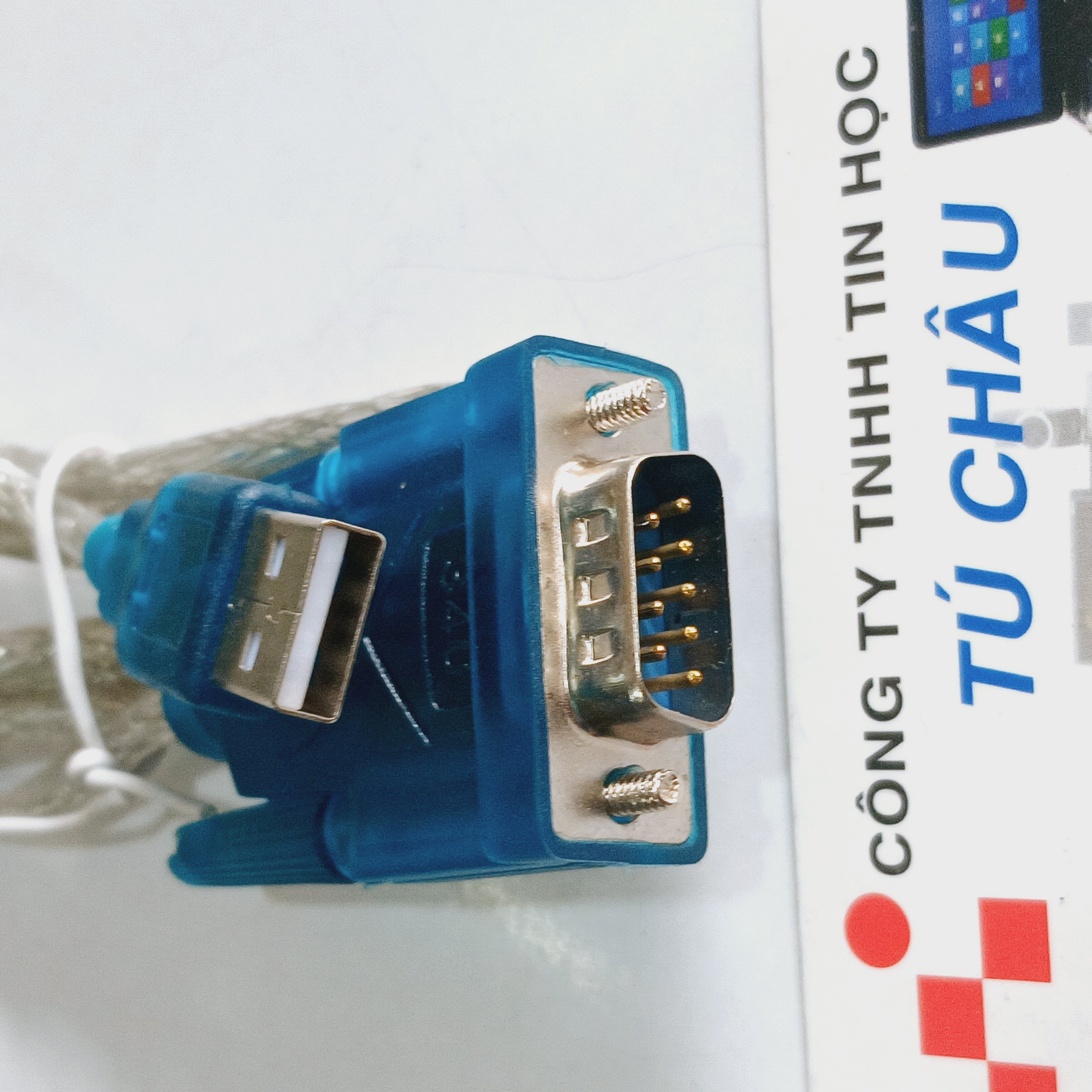 Cáp RS232 / USB 2.0 ra Com 9 DB9 (Com 9: DB9 Lổ Cái 1.5M / DB9 Kim Đực 80Cm)