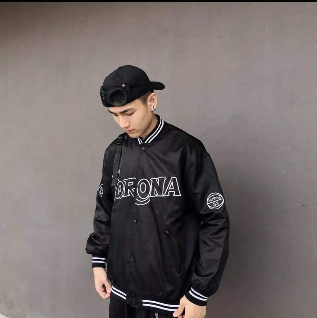 [YoloBoutique] ÁO KHOÁC BOMBER TQRONA UNISEX (ĐEN)
