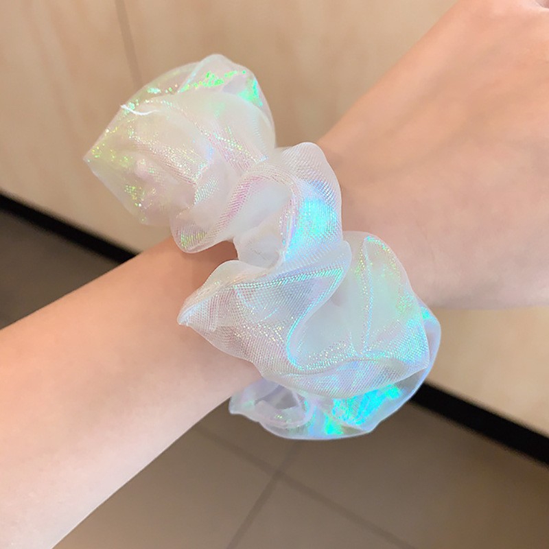 Dây cột tóc cỡ lớn lấp lánh phong cách hàn quốc cho nữ