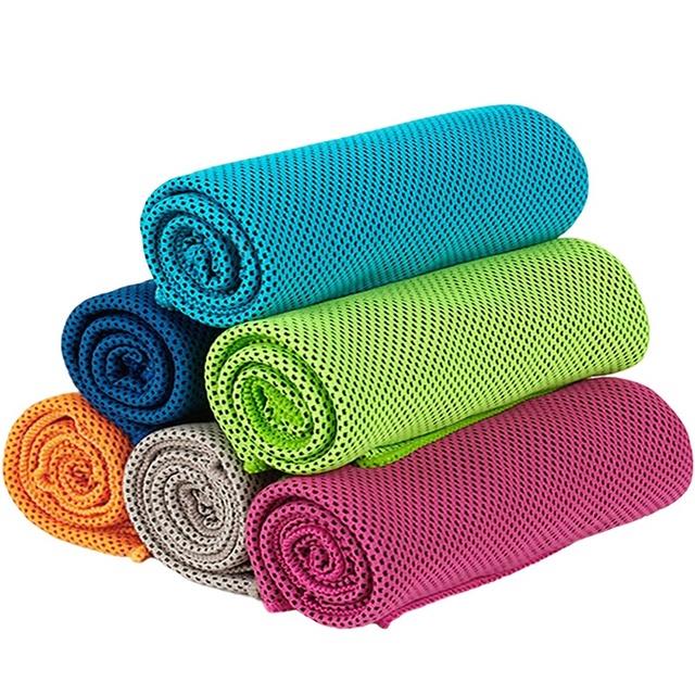 6 Pack Cooling Towel Soft Breathable Ice Sports Towel Absorbent Fast Drying Towels For Yoga Sport Workout Fitness