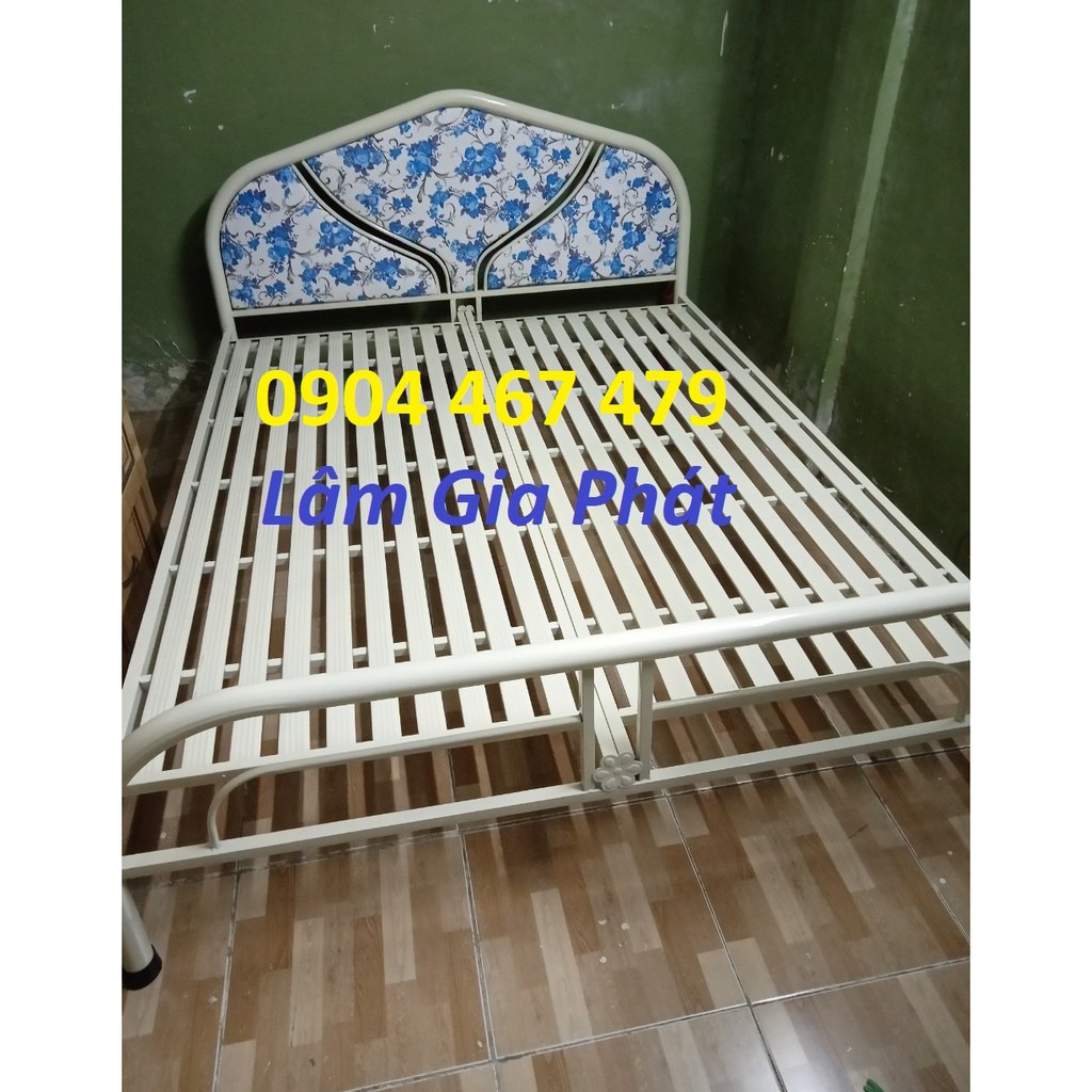 [HCM]Giường Sắt Ngang 1M6 - Ống Tròn
