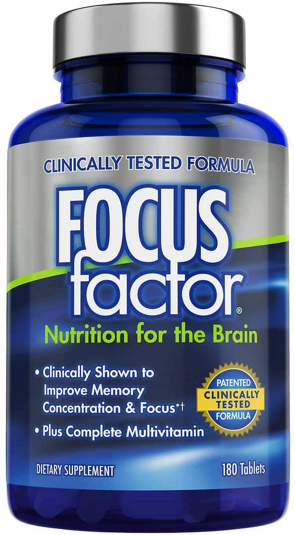 Tăng Cường Trí Nhớ Focus Factor, 180 Viên (CHAI)