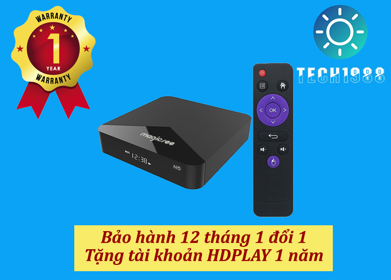 Bảng giá ANDROID TIVI BOX MAGICSEE N5 – ANDROID 9.0 RAM 2GB ROM 16GB – CHIP S905X Điện máy Pico