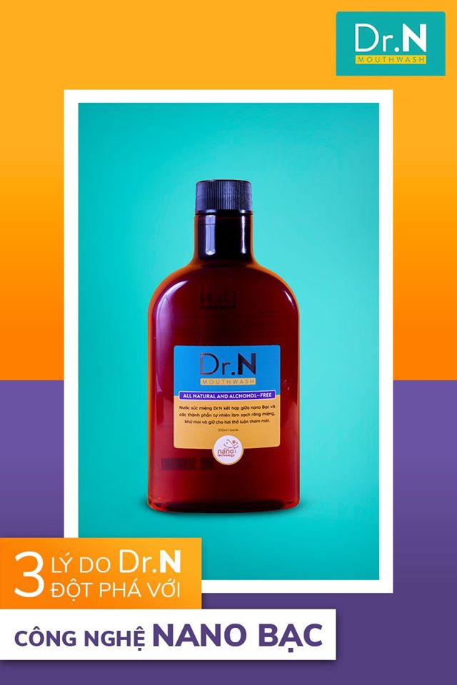 Nước súc miệng Nano bạc Dr.N 350ml