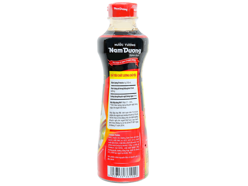 Nước tương đậm đặc Nam Dương chai 500ml (combo 3)
