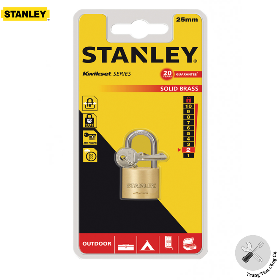 Ổ khóa Stanley S742-041 25mm long Shackle.
