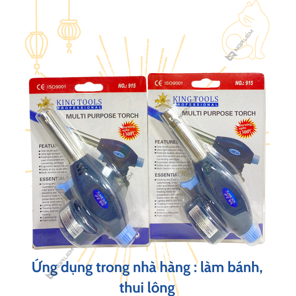 Khò Ga Multi Purpose Torch Flame No.915 King Tools [Hàng Giá Siêu Tốt]