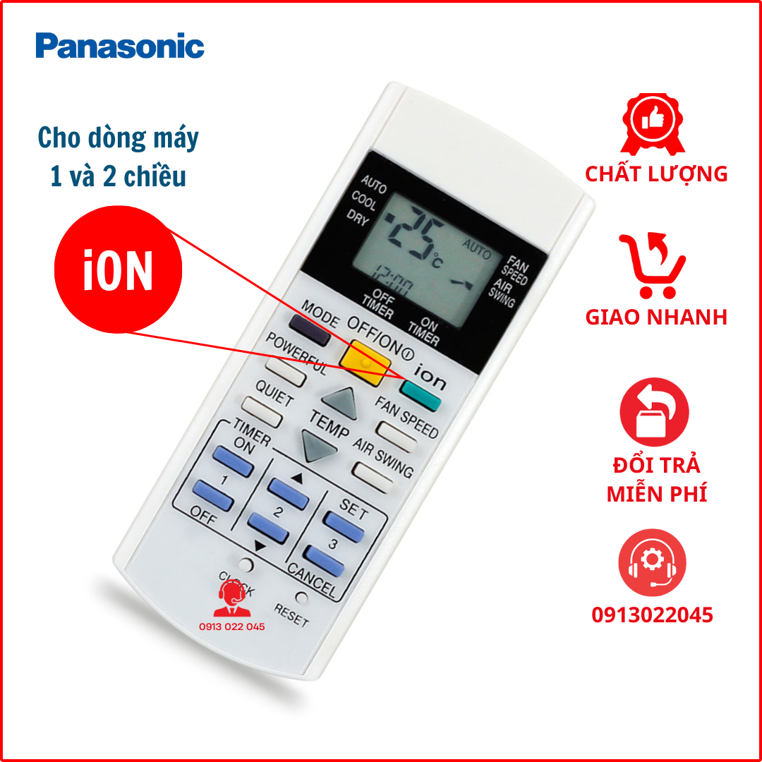 Remote máy lạnh Panasonic (ION)