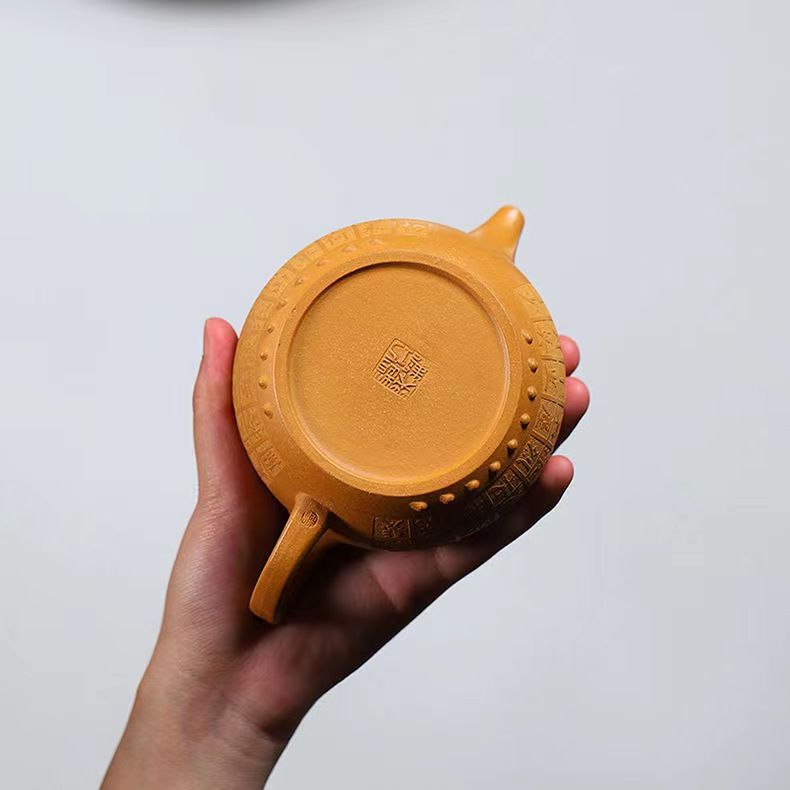 Ấm Tử Sa Nghi Hưng Viên Cổ 350 ml (Hoàng Kim Đoạn Nê)