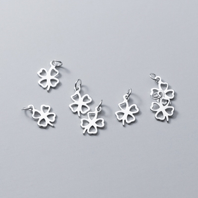 [S925] Charm bạc cỏ 4 lá xinh xắn - MH336