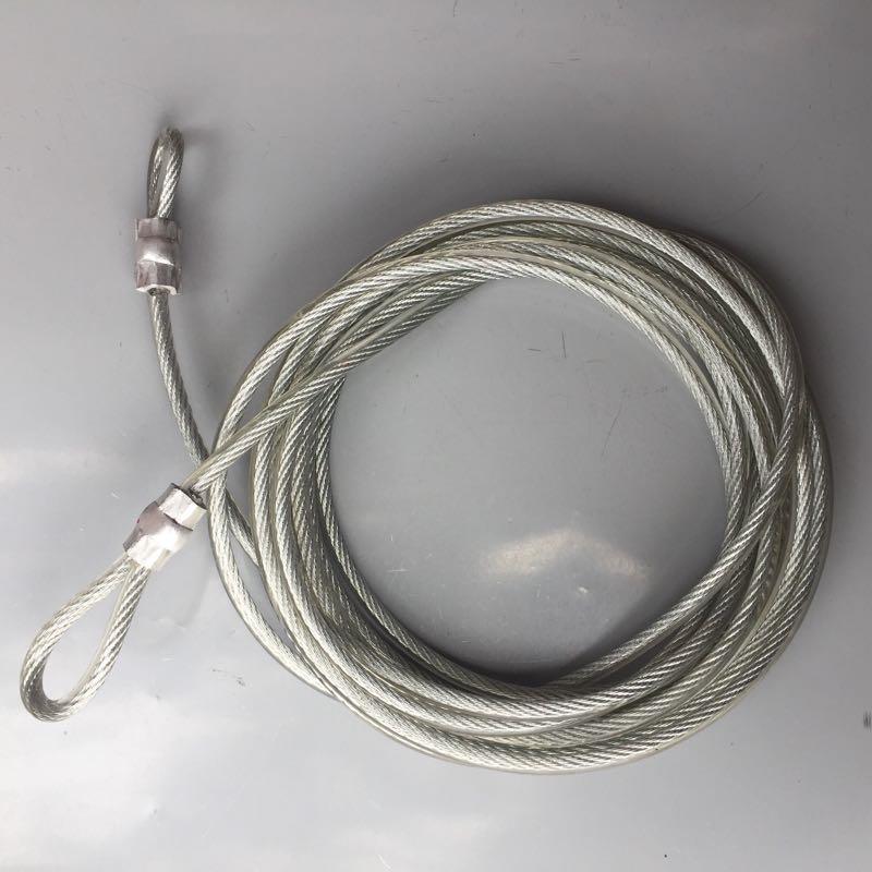 Dây cáp khoá xe bọc nhựa phi 8 dài 7m