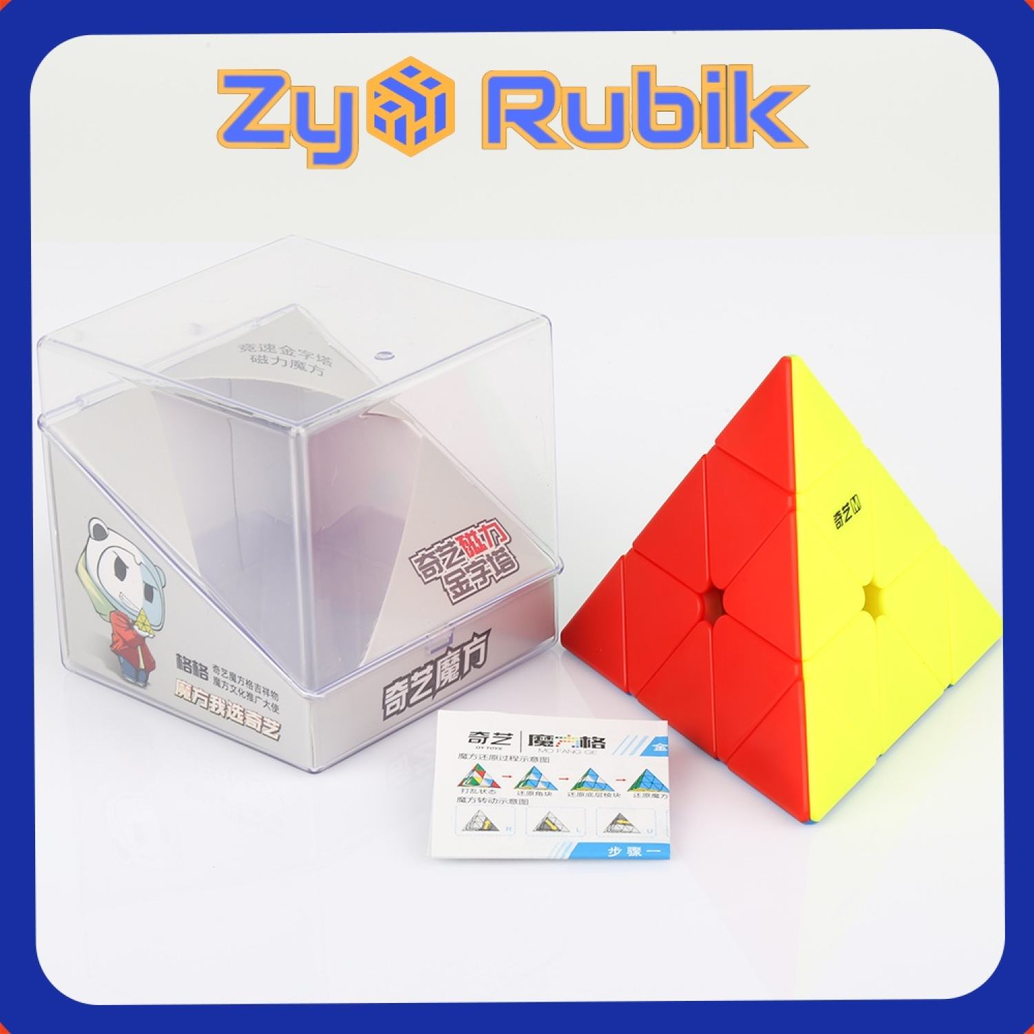 Rubik pyraminx 3x3 QiYi MS Magnetic 2020 stickerless (Có nam Châm- Hãng Mod M) - ZyO Rubik