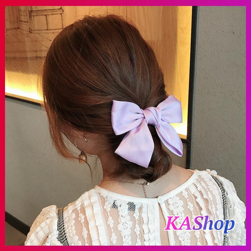 Kẹp tóc nữ Phối nơ nhỏ RETRO xinh xắn dịu dàng - KAShop