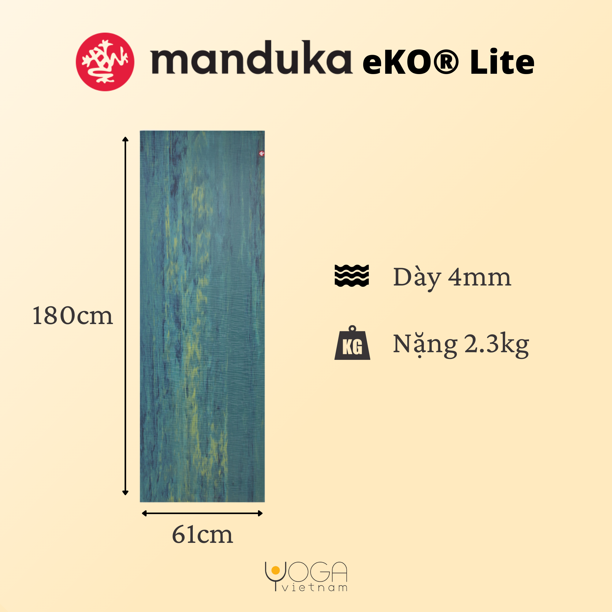 Thảm tập yoga MANDUKA EKO® LITE 4mm