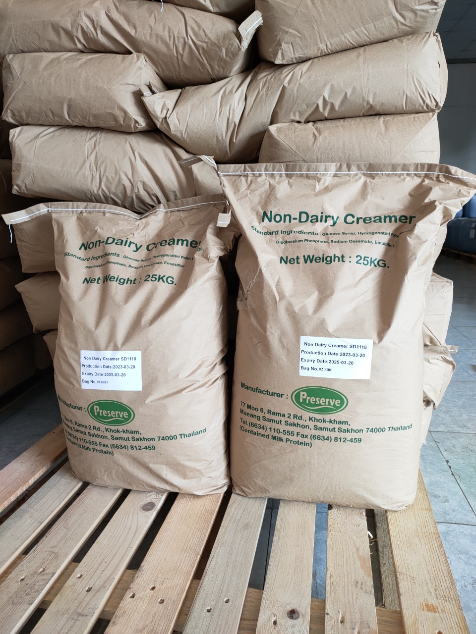 Non-Dairy Creamer_Bao 25Kg (Bột sữa béo Thái Lan) Xanh