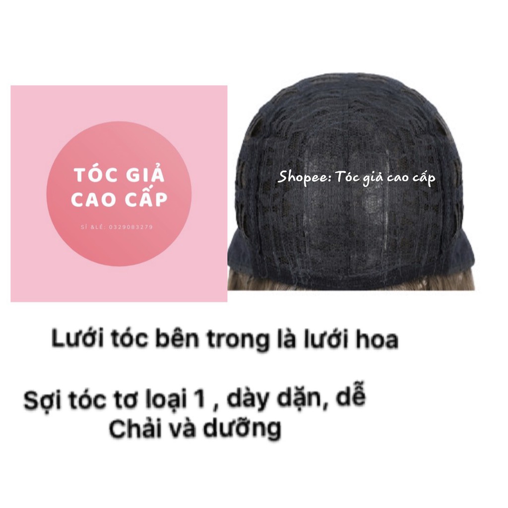 Tóc giả thẳng, 50k cả đầu thẳng ngắn 35cm - mã dl116