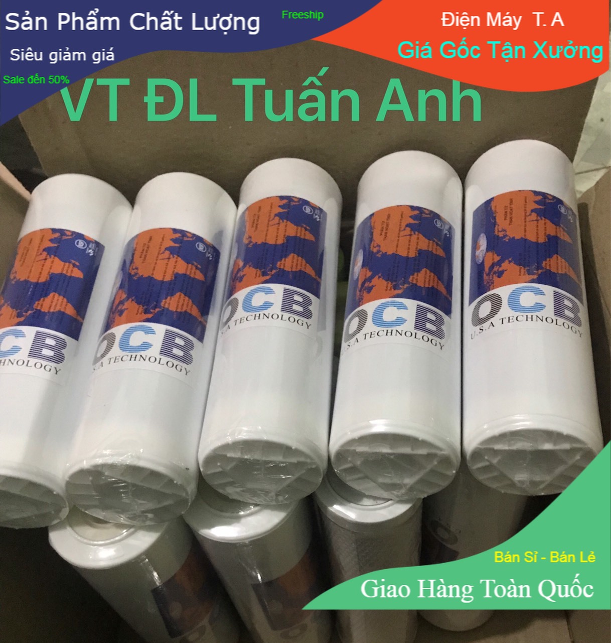 Combo Bộ 5 Lõi Lọc Nước Số 2 ( Than Hoạt Tính Dạng Hạt )