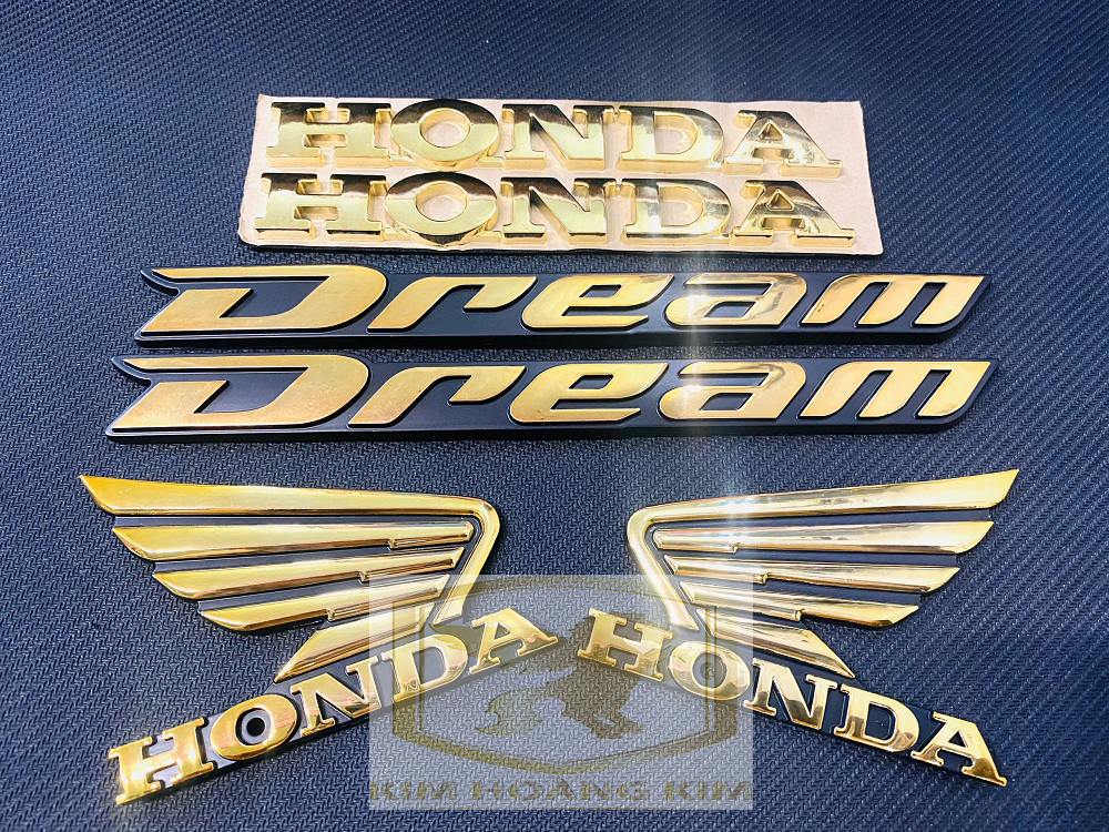 Bộ tem Dream dành cho xe đi kiểng (6 món) màu Vàng