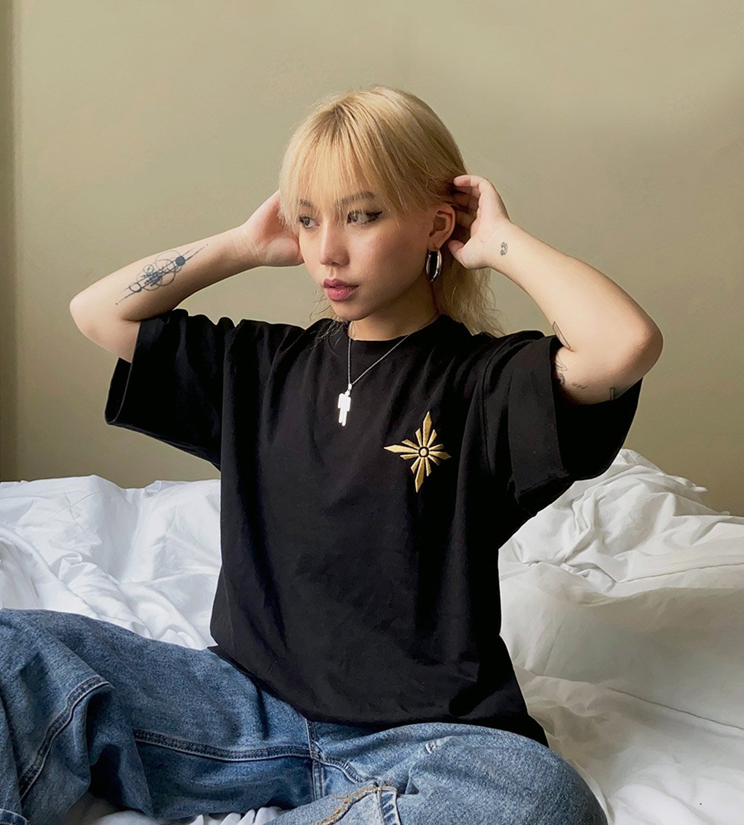 Áo thun LDV Black Gold Brilliante Tee Shirt