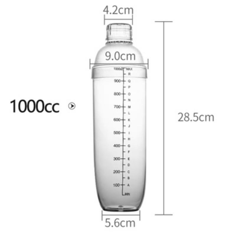 Bình lắc pha chế 500ml - 700ml - 1L