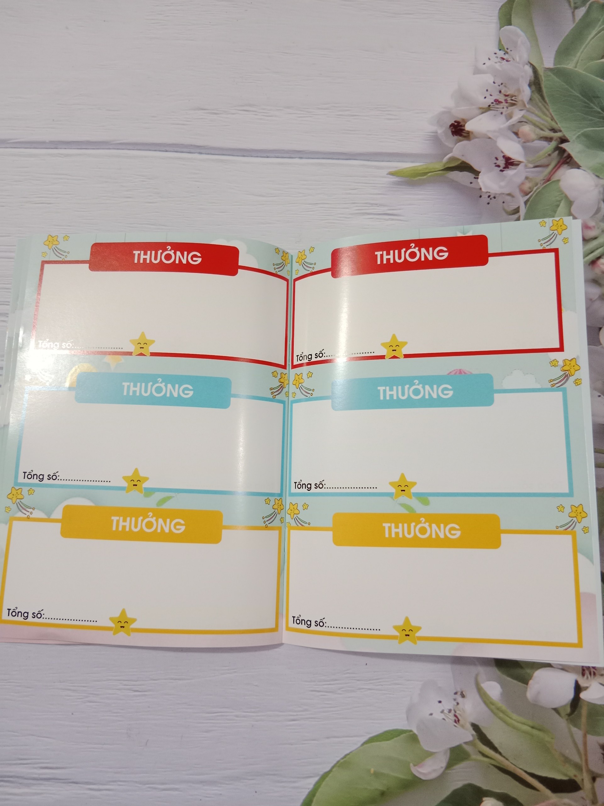 Sổ thi đua tích điểm - Khen thưởng khổ A5