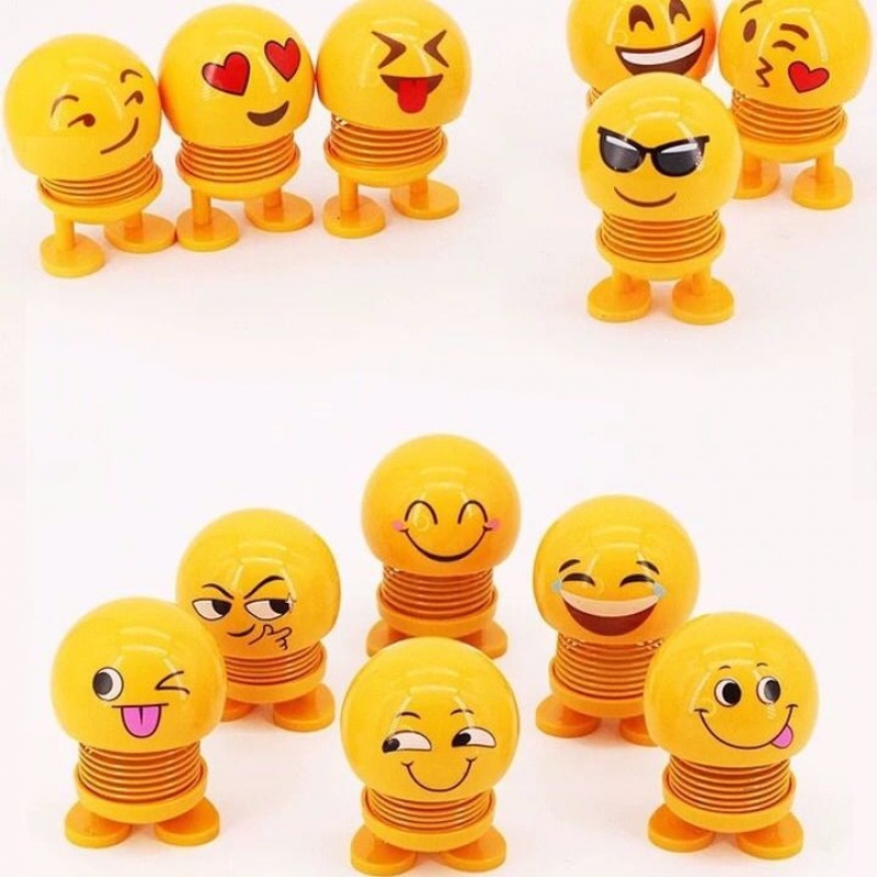 Funny spring emoji-hobby toy-learning desk car decoration ..