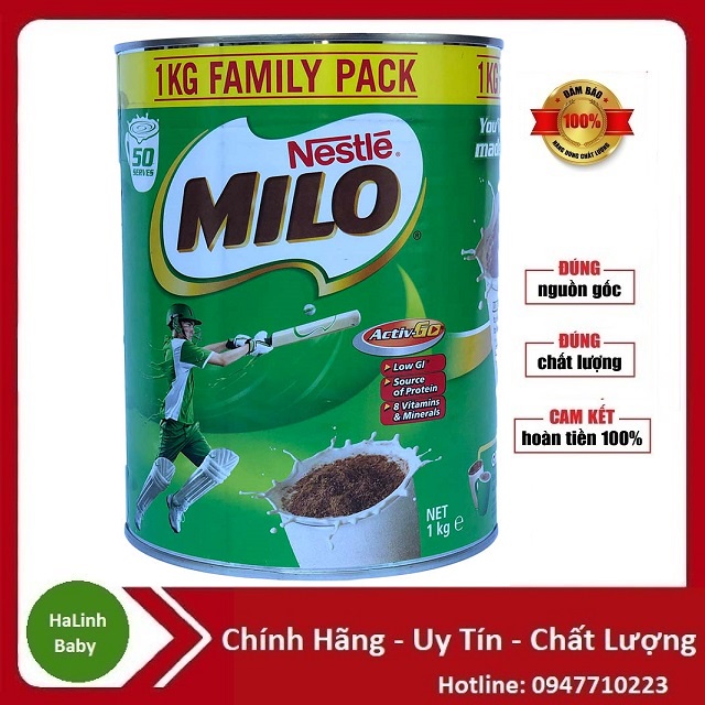 Milo úc 1.kg hàng mới