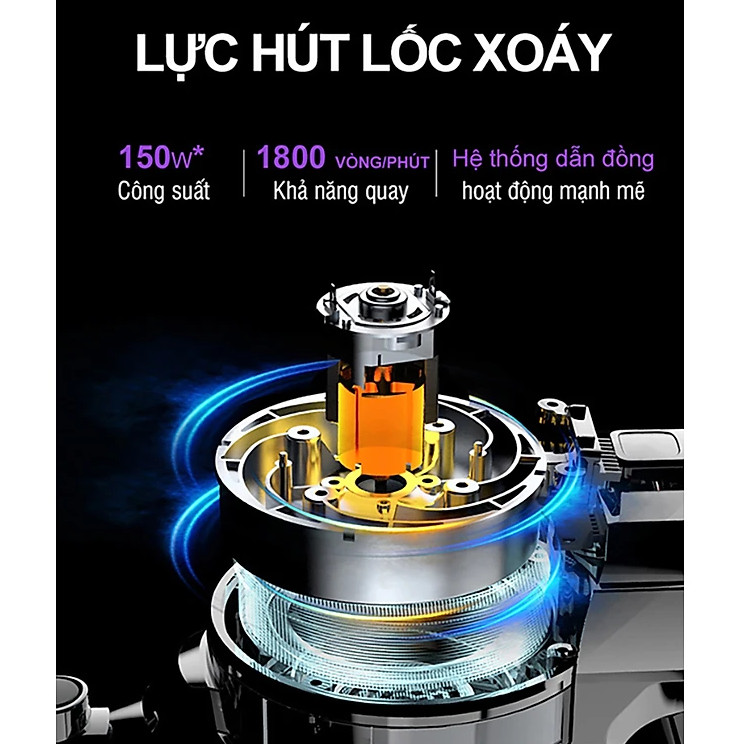 Máy hút bụi không dây dùng pin sạc Lock&Lock ENV151