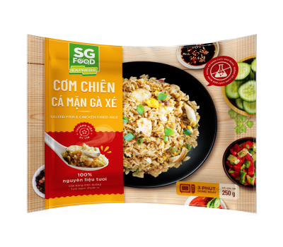 Cơm chiên cá mặn gà xé SGFood 200gr (hàng đông chỉ áp dụng giao nhanh 2h HCM)