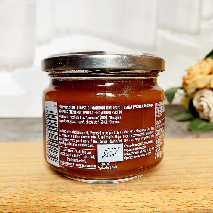 Bơ hạt dẻ hữu cơ Alce Nero - 270g